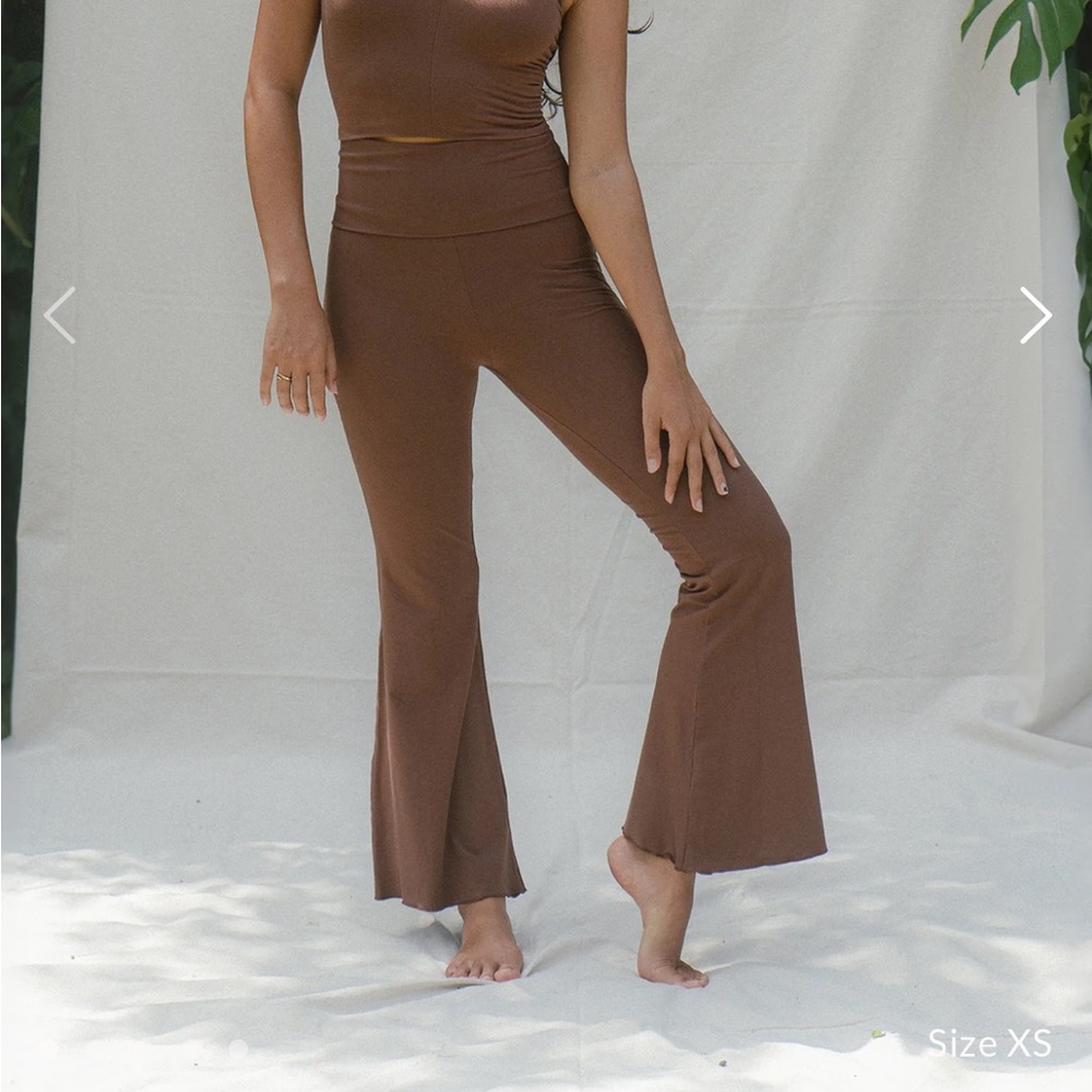 Brown Flared Women's Pants
